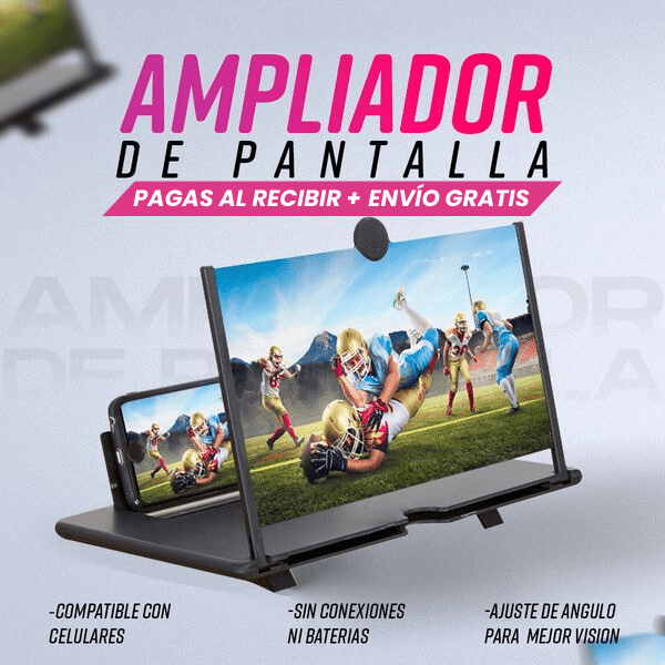 Ampliador de Pantalla Tipo Lupa para Celular - [PROMOCIÓN DISPONIBLE SOLO HOY]