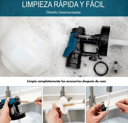 SprayPro Max - Pistola pintura inalambrica tasbel 2 baterías