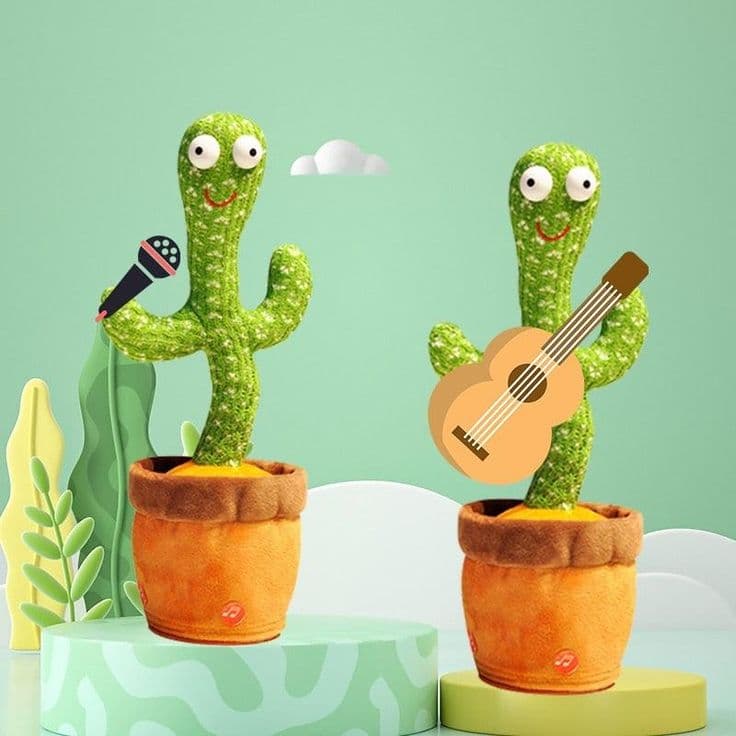 Cactus Bailarin Musical y Repetidor De Voz Recargable - [PROMOCIÓN DISPONIBLE SOLO HOY]