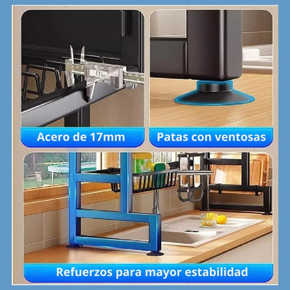 EscuOn Escurridor De Platos Con Almacenamiento - [PROMOCIÓN DISPONIBLE SOLO HOY]