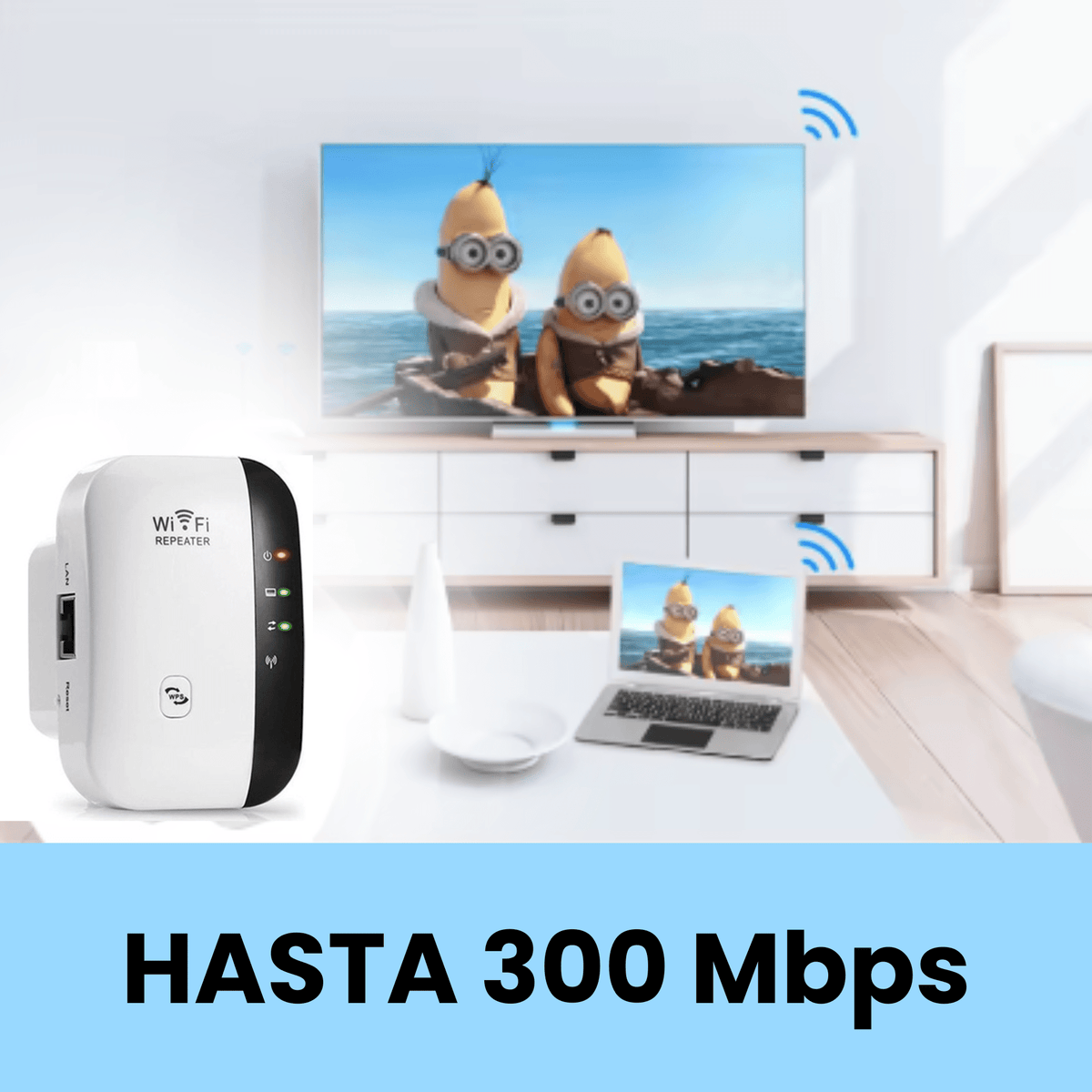 WAVEMAX - Amplificador de Señal Wifi [300Mbps] - [PROMOCIÓN DISPONIBLE SOLO HOY]