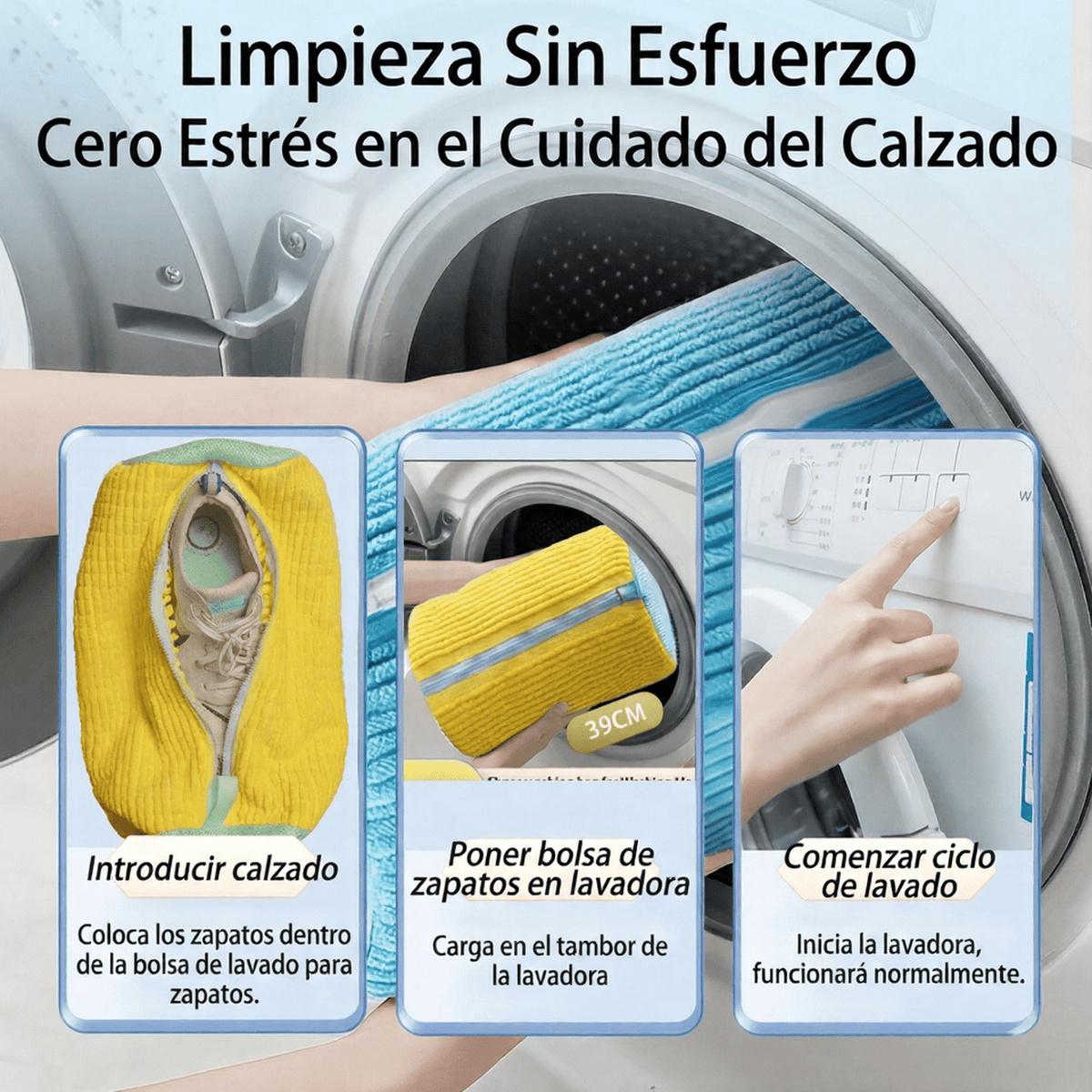 TenisClean – Funda Protectora Para Lavar Tus Tenis Sin Daños