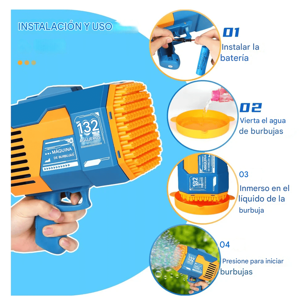 Bazooka de Burbujas – El Regalo Perfecto para Niños