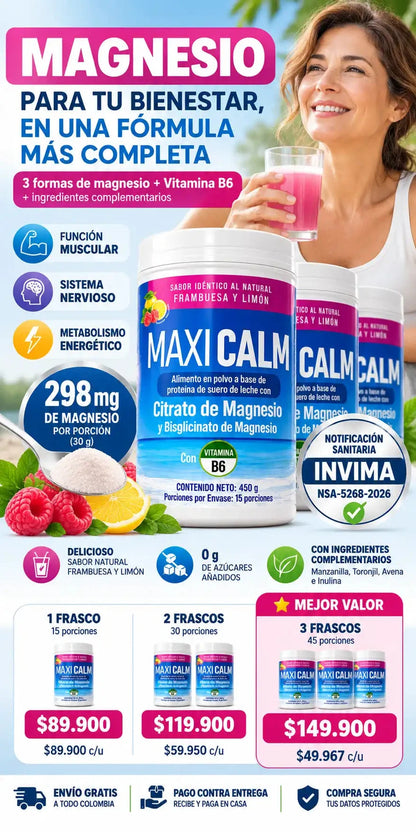 Suplemento de Magnesio Maxi Calm - Para tu bienestar diario - Imagen 14