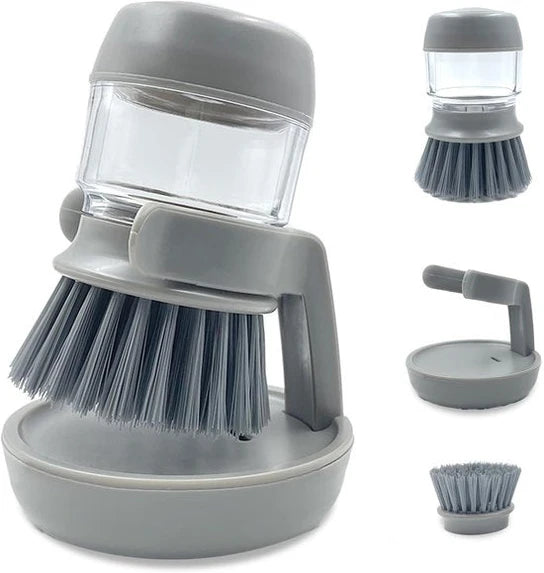 Cepillo Dispensador De Jabon Con Soporte Incluido - Imagen 2