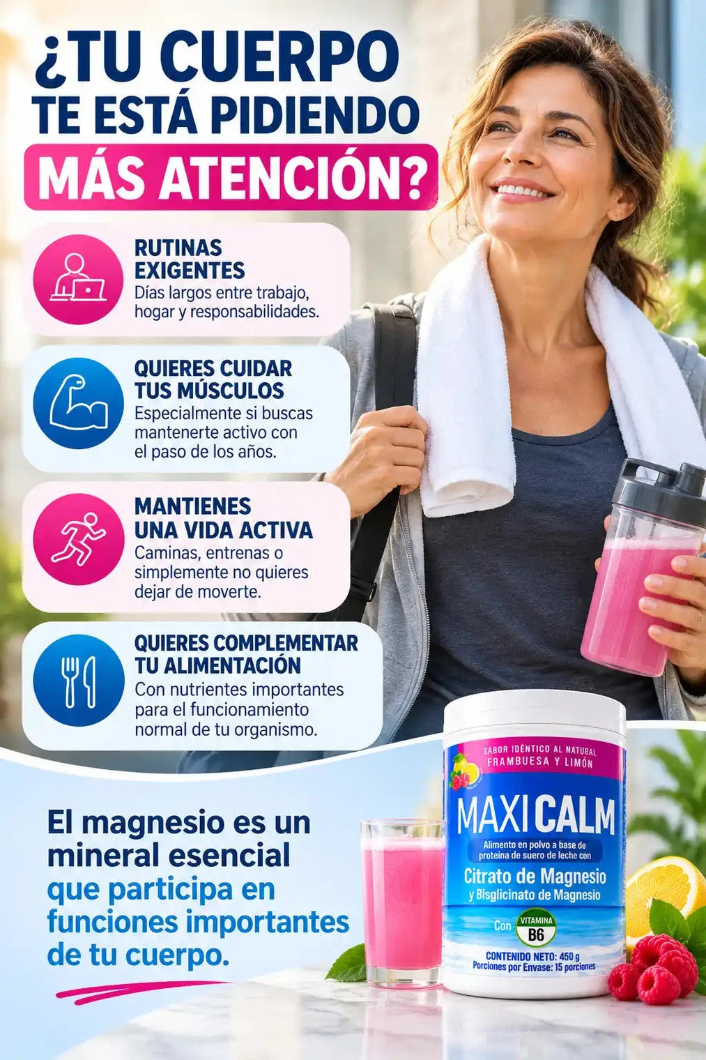 Suplemento de Magnesio Maxi Calm - Para tu bienestar diario - Imagen 3