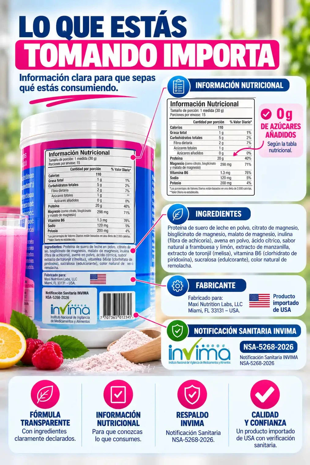 Suplemento de Magnesio Maxi Calm - Para tu bienestar diario - Imagen 7