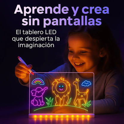 Tablero Mágico LED - Diversión y aprendizaje sin pantallas
